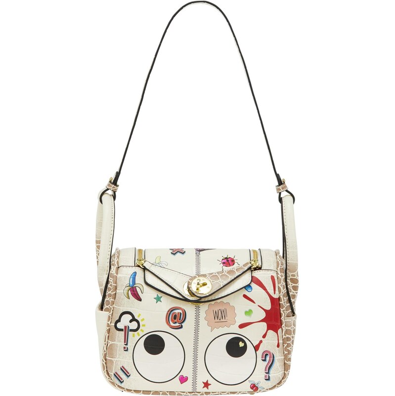 MYMO Taška cez rameno Pop Eyetheme telová / jasne červená / čierna / 64045371