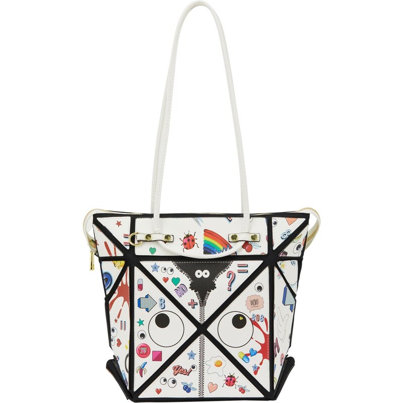 MYMO Kabelka na rameno Pop Eyetheme zelená / tmavočervená / čierna / 65652287