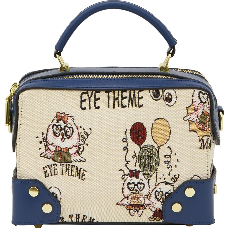 MYMO Kabelka Pop Eyetheme zmiešané farby / biela ako vlna 65979640