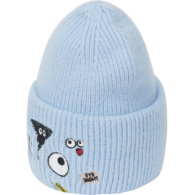 MYMO Čiapky Pop Eyetheme svetlomodrá / žltá / čierna / biela 65878818