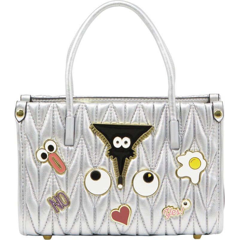 MYMO Kabelka Pop Eyetheme červená / čierna / strieborná / biela 65878813