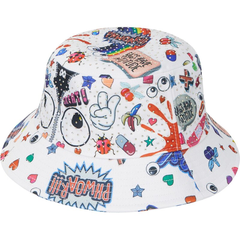 MYMO Klobúk Pop Eyetheme ultramarínová / jasne červená / čierna / 65979650