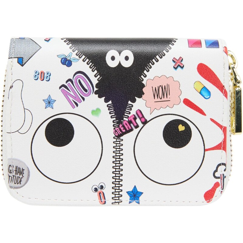 MYMO Peňaženka Pop Eyetheme svetlomodrá / červená / čierna / biela 65979651