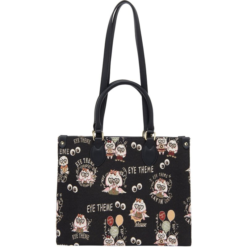 MYMO Kabelka Pop Eyetheme krémová / svetlooranžová / brusnicová / 65878831