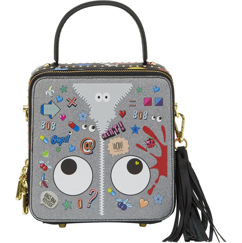 MYMO Kabelka Pop Eyetheme modrá / červená / čierna / biela 66068715