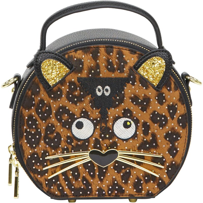 MYMO Kabelka Pop Eyetheme hnedá / zlatá / čierna / biela 65979653