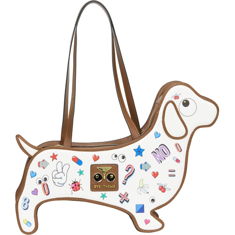 MYMO Kabelka Pop Eyetheme azúrová / hnedá / fialová / biela 65878999