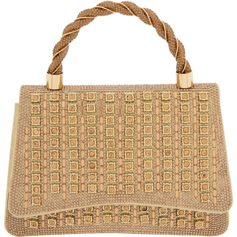 faina Listová kabelka zlatá 66141575