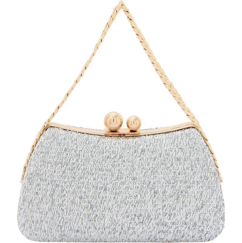 faina Listová kabelka Elegant zlatá / strieborná 64063284