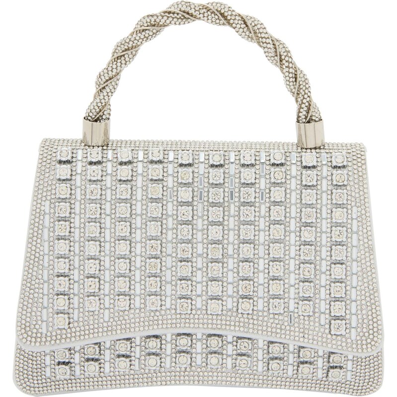 faina Listová kabelka strieborná 66141579