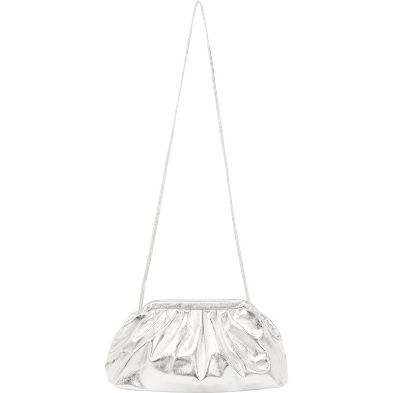 faina Listová kabelka strieborná 66141413
