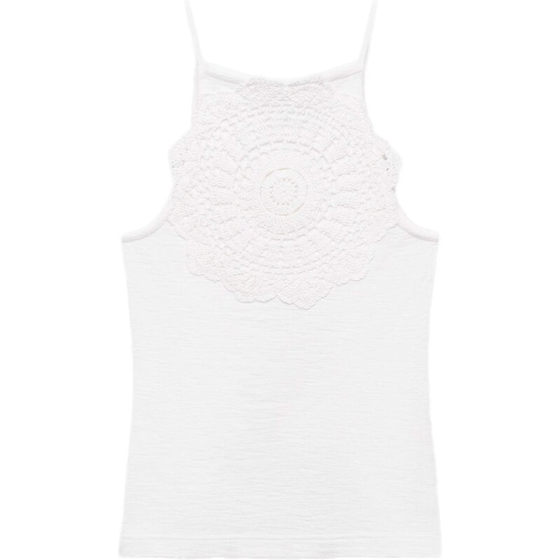 MANGO Top KATE šedobiela 65880809