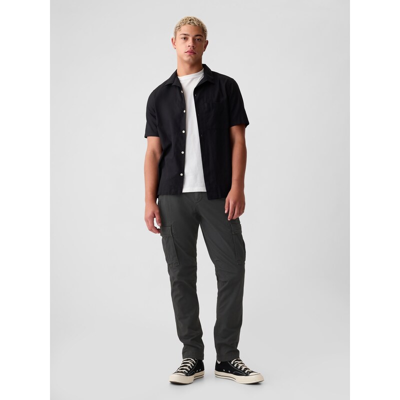 Černé pánské cargo kalhoty GAP 51227451