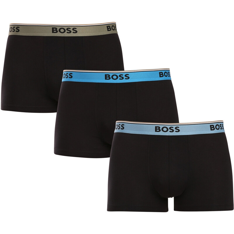 3PACK pánske boxerky BOSS čierné (50531684 983) 64047571