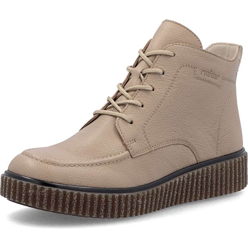 Dámska členková obuv RIEKER Y4304-20 béžová W5 64046372