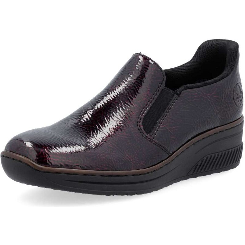 Dámske mokasíny RIEKER 48761-35 červená W5 64046380