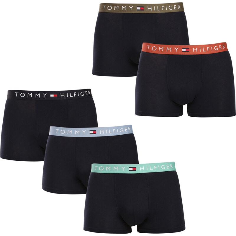 Poškodený obal - 5PACK pánske boxerky Tommy Hilfiger čierné 68456432