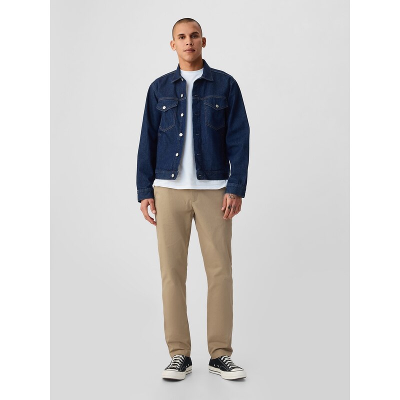 Nohavice modern khakis in skinny fit with GapFlex Béžová 61005823