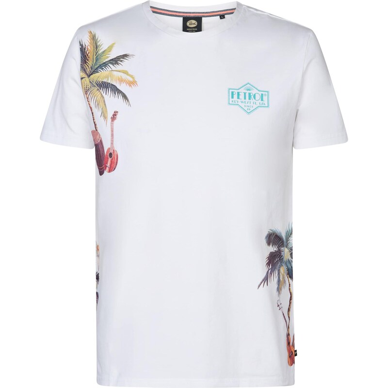 Petrol Industries Tričko Islandcrest zmiešané farby / biela 64062967