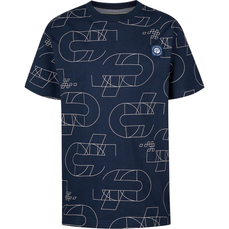 Petrol Industries Tričko Marlinview modrá / biela 64110162