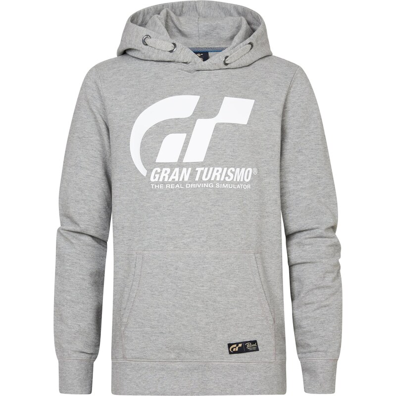 Petrol Industries Mikina svetlosivá / čierna / biela 64062971