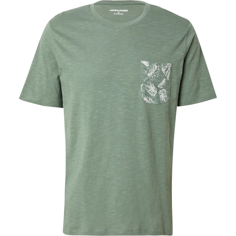 JACK & JONES Tričko JJROX nefritová / biela 64063355