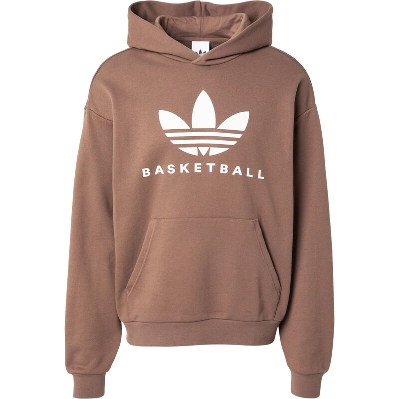 ADIDAS ORIGINALS Mikina hnedá / biela 64063382