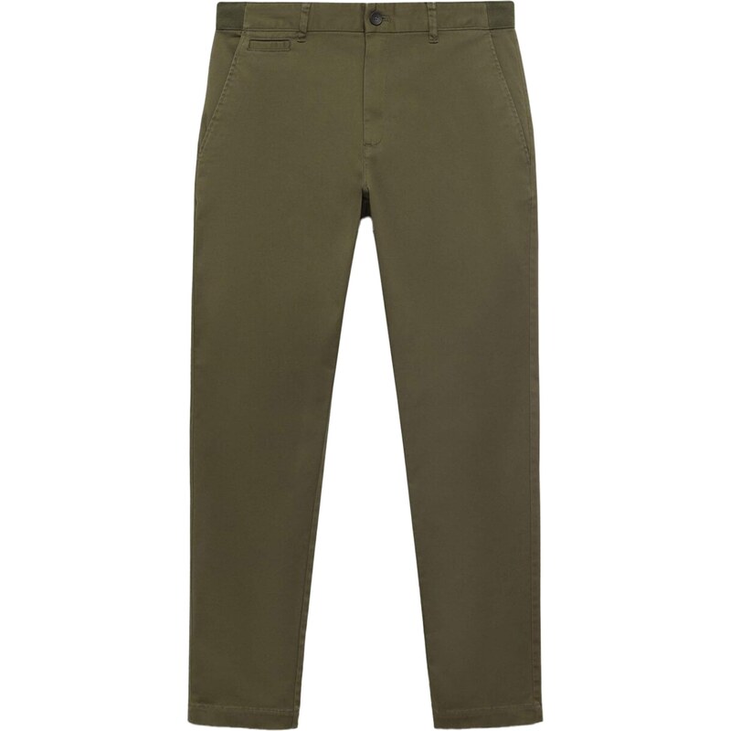 MANGO MAN Chino nohavice Prato kaki 64063172