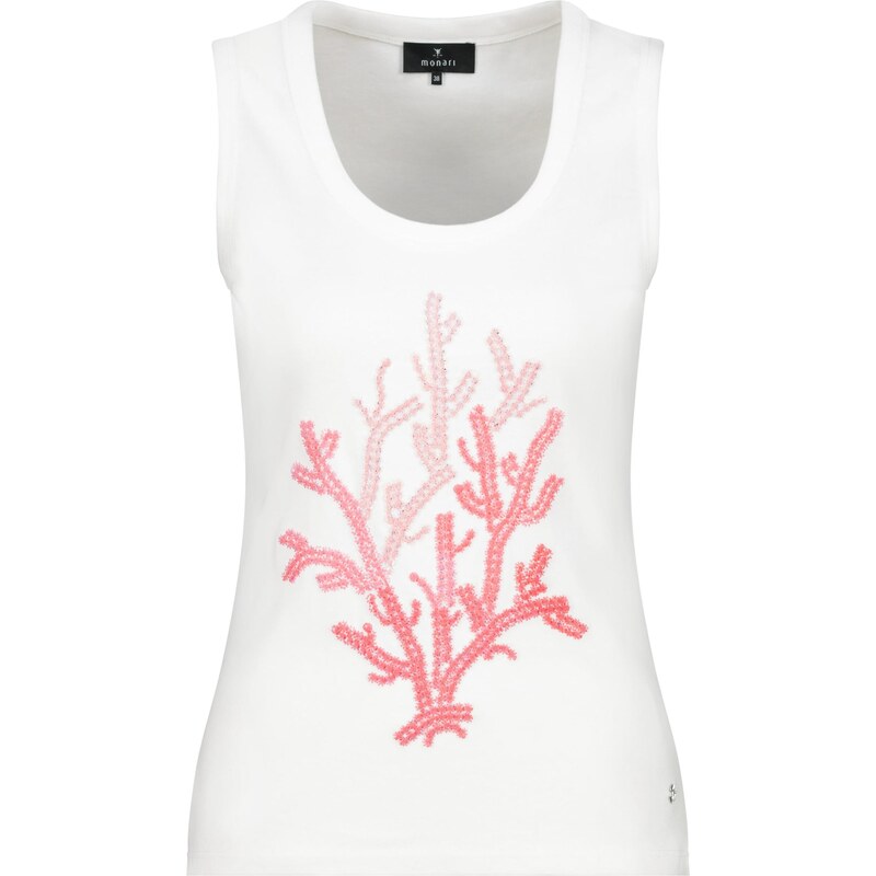 monari Top ružová / ružová / biela 64063206