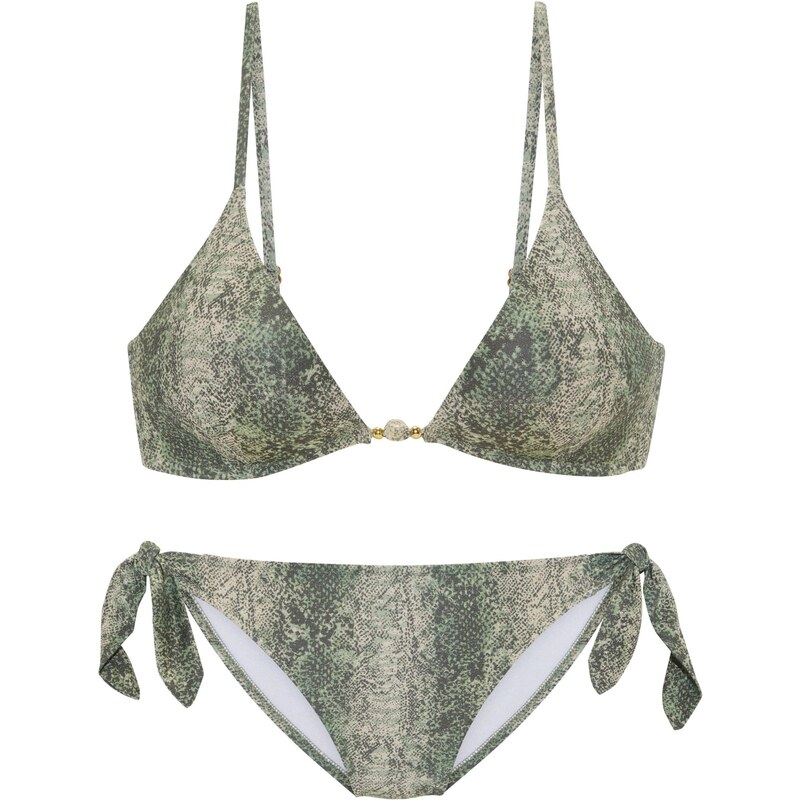 JETTE Bikiny kaki / olivová / svetlozelená 65645520