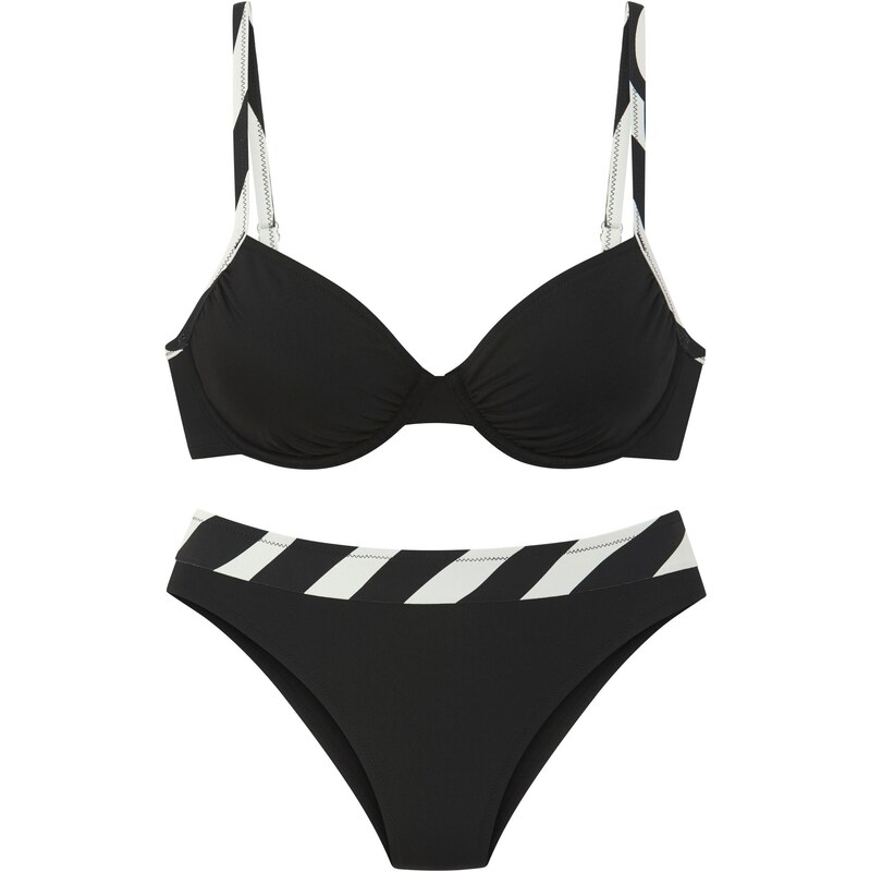 FRENCH CONNECTION Bikiny čierna / biela 64201347