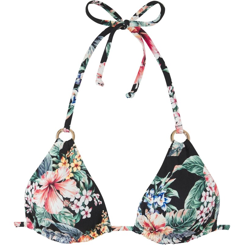 LASCANA Bikinový top zelená / červená / čierna 64075723