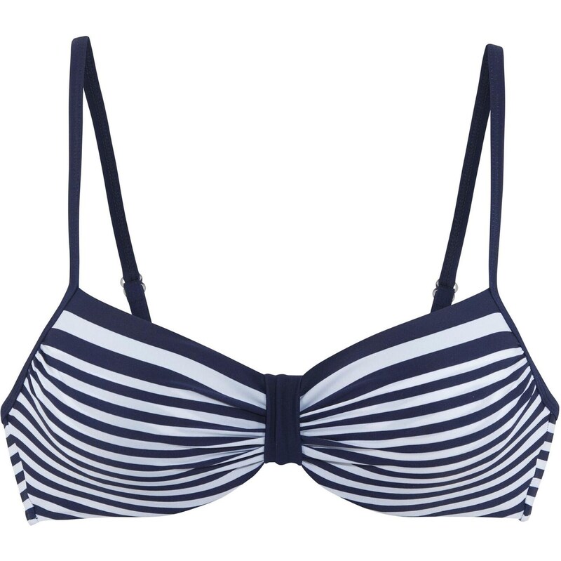 LASCANA Bikinový top námornícka modrá / biela 64075721
