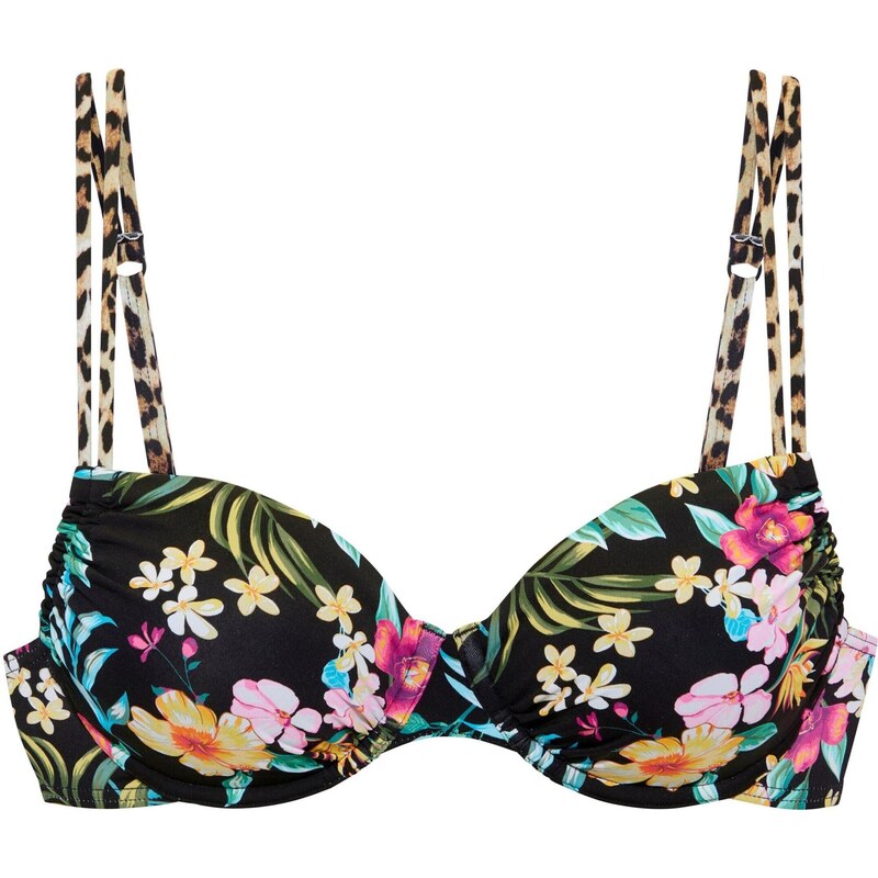 BUFFALO Bikinový top zmiešané farby / čierna 65649305