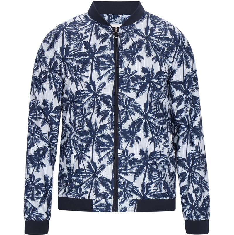 MO Prechodná bunda námornícka modrá / šedobiela 65876392