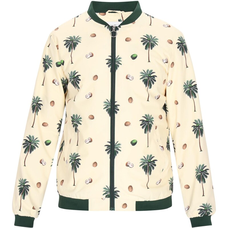 MO Prechodná bunda krémová / hnedá / zelená / čierna 65876387