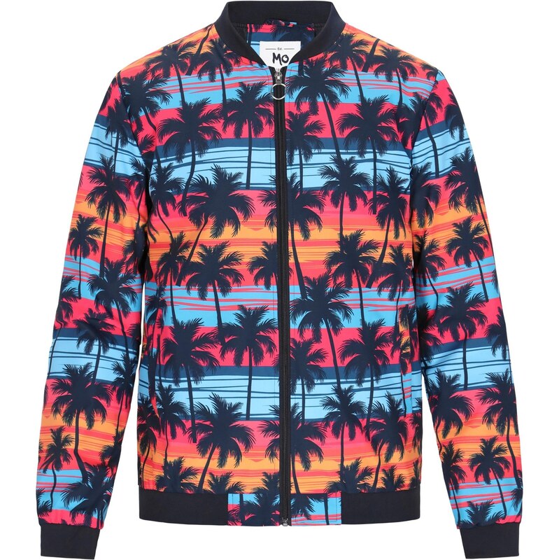 MO Prechodná bunda modrá / námornícka modrá / oranžová / červená 65876393