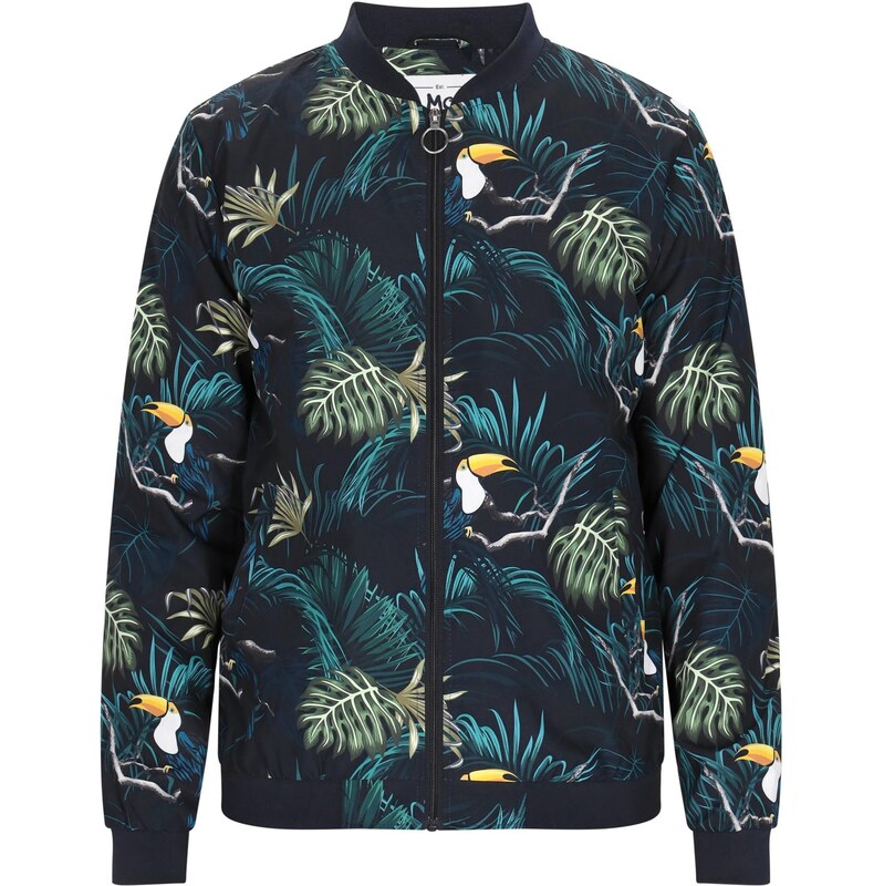 MO Prechodná bunda petrolejová / mätová / čierna / biela 65876410