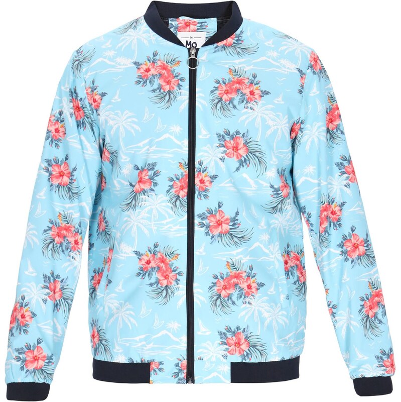 MO Prechodná bunda svetlomodrá / oranžová / červená / biela 65876403