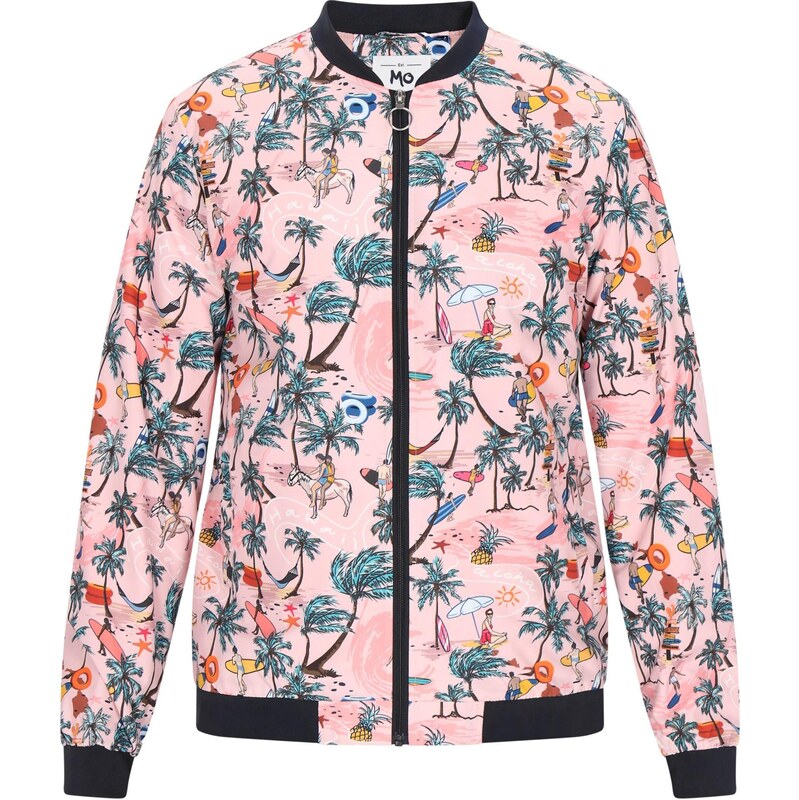 MO Prechodná bunda modrá / hnedá / rosé / tmavoružová 65876430