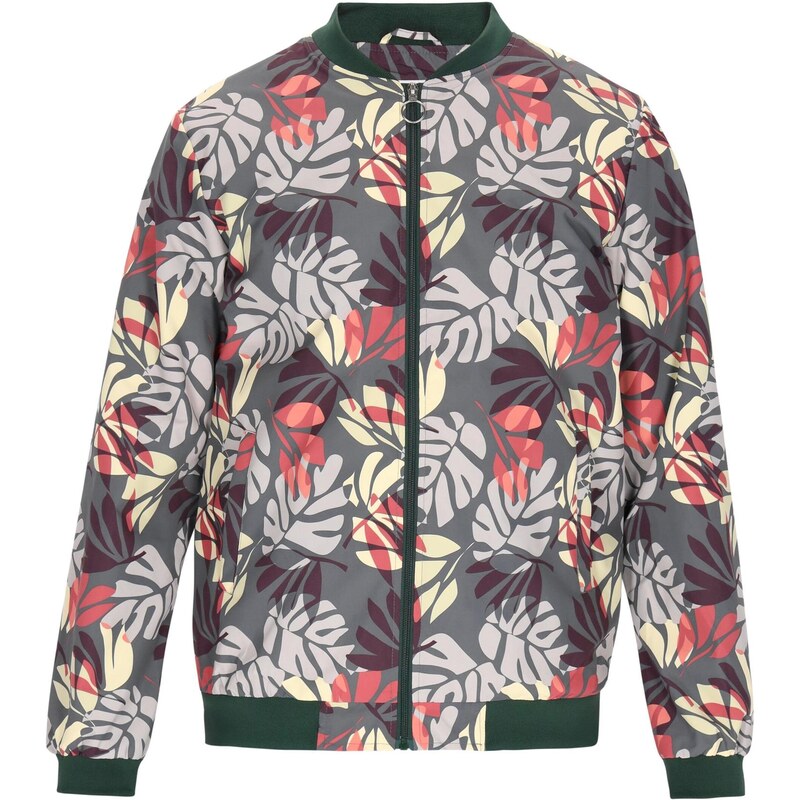 MO Prechodná bunda pastelovo žltá / sivá / tmavosivá / červená 65876437