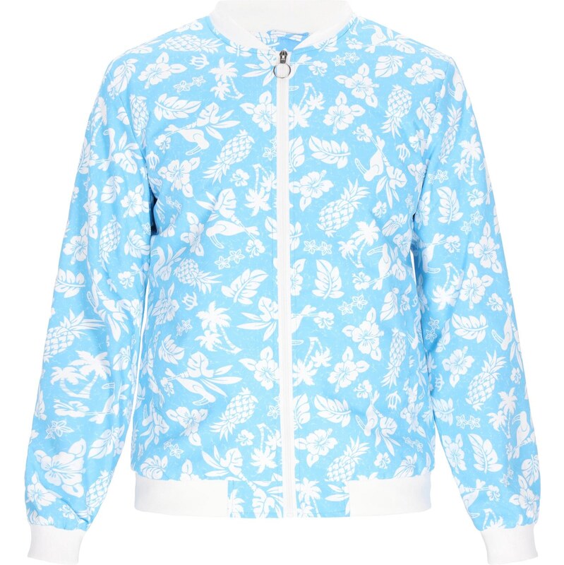 MO Prechodná bunda azúrová / biela 65876451