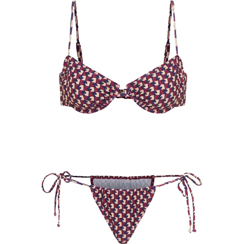 LSCN by LASCANA Bikiny nebielená / námornícka modrá / bordová 64427951