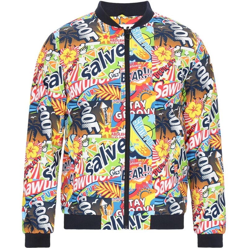 Mo ATHLSR Prechodná bunda modrá / žltá / červená / čierna 64395344