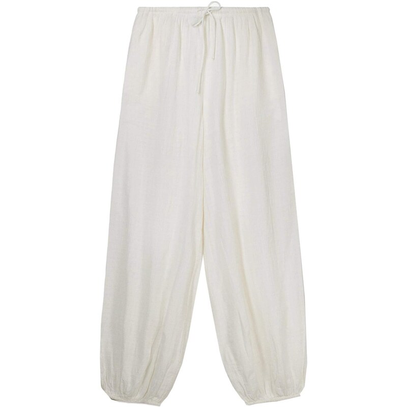 Bershka Nohavice krémová / nebielená 65880872