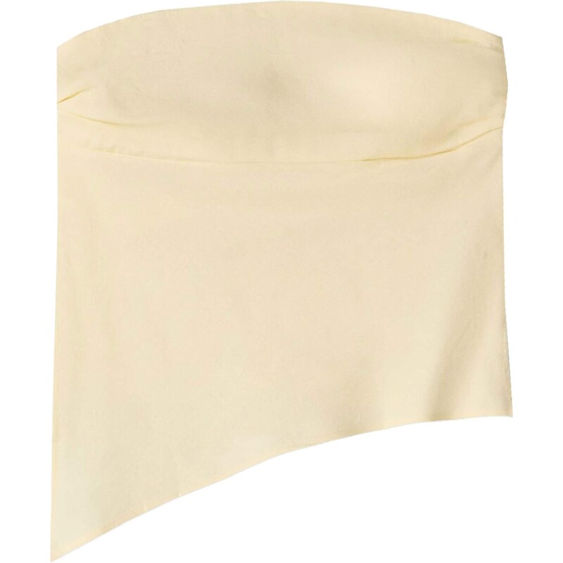Bershka Top pastelovo žltá 65880881