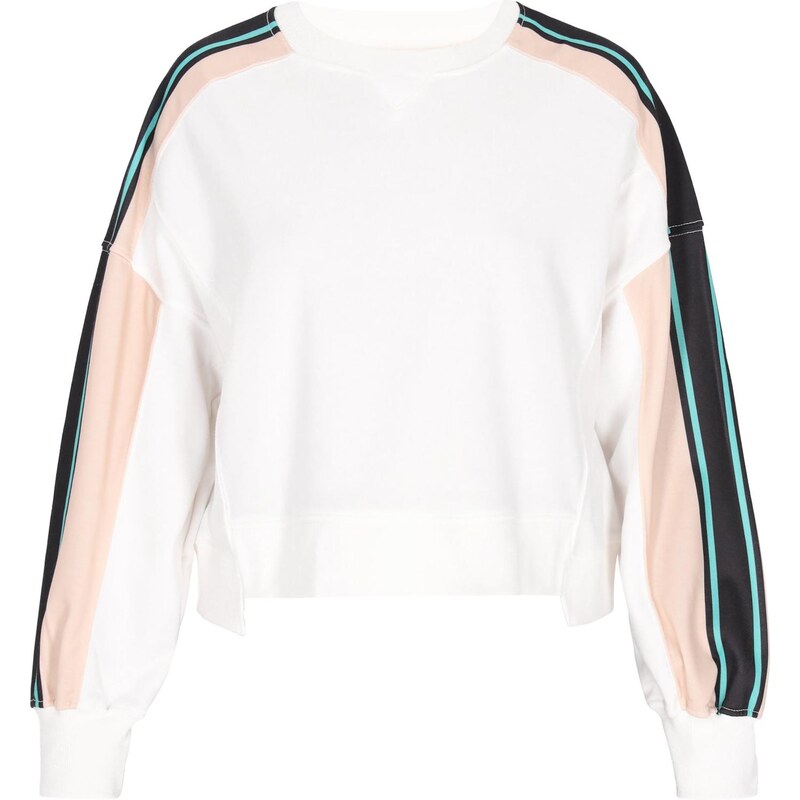 faina Athlsr Mikina Fashion Look béžová / nefritová / čierna / biela 67039032