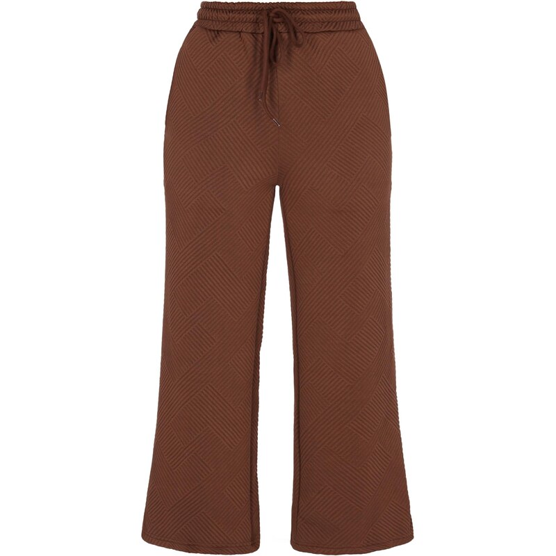 faina Athlsr Nohavice Fashion Look tmavohnedá 66142210