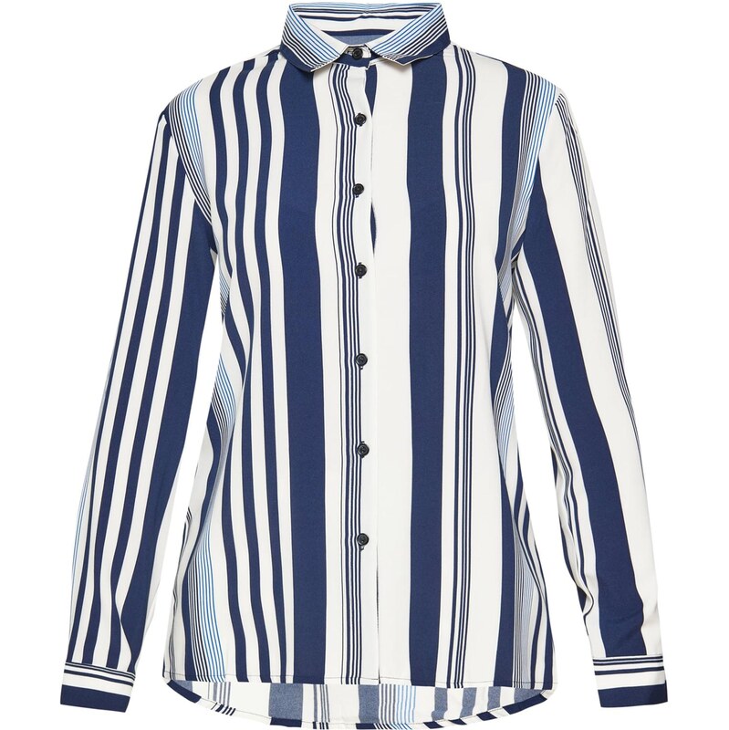 FELIPA Blúzka Fashion Look námornícka modrá / svetlomodrá / biela 64575659