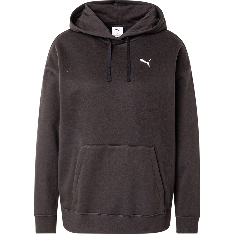 PUMA Športová mikina Ess čierna / biela 63158814